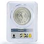 Mexico 1 onza Libertad Angel of Independence MS66 PCGS silver coin 1988