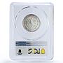 Mexico 1/4 onza Libertad Angel of Independence MS68 PCGS silver coin 1992