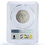 Mexico 1/4 onza Libertad Angel of Independence MS68 PCGS silver coin 1998