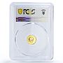 Vietnam 5000 dong Lunar Calendar Year of the Snake PR69 PCGS gold coin 2001