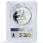 Ethiopia 5 dollars Emperor King Yohannes IV Politics PR69 PCGS silver coin 1972