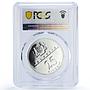Malaysia 25 ringgit Commonwealth Meeting Politics MS69 PCGS silver coin 1989