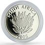 South Africa 1 rand Albert Luthuli Nobel Prize Politics proof silver coin 2005