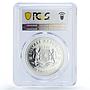 Somalia 100 shillings Wildlife Elephant Fauna Colored MS68 PCGS silver coin 2007