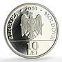 Moldova 10 lei Folk Crafts Traditions Wine Holiday KM-25 proof NiBrass coin 2003