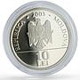 Moldova 10 lei Folk Crafts Traditions Wine Holiday KM-25 proof NiBrass coin 2003
