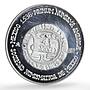 Mexico Numismatic Society Anniversary Carlos I 4 Reales silver medal coin 1971