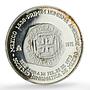 Mexico Numismatic Society Anniversary Carlos II 8 Reales silver medal coin 1971