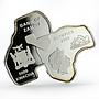 Zambia 5000 kwacha Millennium Olympics Sydney Opera Runners silver coin 2000