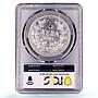Bulgaria 5 leva King Ferdinand I Coinage KM-18 XF Details PCGS silver coin 1894