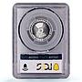 Bulgaria 2 leva Republic 20th Anniversary Dimitrov PR69 PCGS silver coin 1964