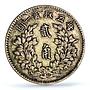 China 20 cents Yuan Shih Kai Fat Man 6 Charachters XF45 PCGS silver coin 1914
