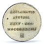 Spain Queen Isabella II Proclamation Medal "2 Reales" MS63 PCGS silver 1833