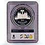 Haiti 50 gourdes Woman on the Beach Fineness Left PR66 PCGS silver coin 1973