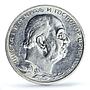 Montenegro 1 perper King Nicholas I Coinage KM-14 AU55 PCGS silver coin 1914
