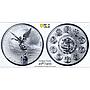 Mexico 5 onzas Libertad Angel of Independence Reverse PR70 PCGS silver coin 2019