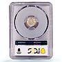 Portugal 50 reis King Luiz Luis I Coinage KM-506 MS65 PCGS silver coin 1874