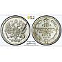 Russia Empire 10 kopecks Alexander II III Nicholas II MS63 PCGS silver coin 1901