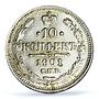 Russia Empire 10 kopecks Alexander II III Nicholas II MS63 PCGS silver coin 1901
