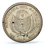 El Salvador 1 peso Cristobal Colon Large Bust KM-115 MS62 PCGS silver coin 1911