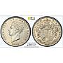 Great Britain 1/2 crown King George IV Coinage KM-695 AU58 PCGS silver coin 1829