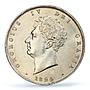 Great Britain 1/2 crown King George IV Coinage KM-695 AU58 PCGS silver coin 1829