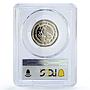 Mexico 5 pesos Aztec Sculpture Quetzalcoatl KM-485 PR69 PCGS CuNi coin 1982