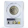 Mexico 1 peso Jose Morelos Y Pavon Open 8 Type KM-460 PR69 PCGS CuNi coin 1983