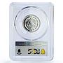 Mexico 1/4 onza Libertad Angel of Independence PR69 PCGS silver coin 1994
