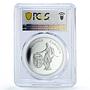 Palau 5 dollars German Cameroon Kaizer Wilhelm I PR69 PCGS silver coin 1999