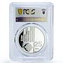 Hutt River 25 dollars President Ronald Reagan Visit PR68 PCGS silver coin 1985