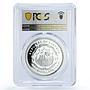 Liberia 10 dollars Independence Gandhi Politics PR69 PCGS silver coin 1997