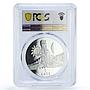 Latvia 1 lats Roots Times Values Heaven PR69 PCGS silver coin 2001