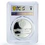 Latvia 1 lats Time Times Values Latgale Madonna Jesus PR69 PCGS silver coin 2004