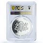 Latvia 1 lats State Time Values Rebirth PR69 PCGS silver coin 2007