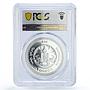 Mongolia 500 togrog Lunar Calendar Year of Rat Gilt MS69 PCGS silver coin 2008