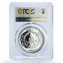 Mongolia 500 togrog Lunar Calendar Year of Ox Gilt PR68 PCGS silver coin 1997