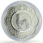 China 10 yuan Lunar Calendar Year of the Rooster Wavy proof silver coin 2005