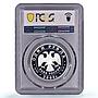 Russia 1 rouble Conservation Red Book Bustard Bird PR70 PCGS silver coin 2004