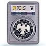 Russia 3 roubles Lunar Calendar Year of the Horse PR70 PCGS silver coin 2014