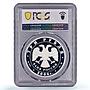 Russia 3 roubles Lunar Calendar Year of the Dog PR69 PCGS silver coin 2006