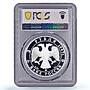 Russia 3 roubles Protect Our World Polar Bear Walrus PR68 PCGS silver coin 1997