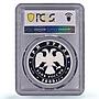Russia 3 roubles Lunar Calendar Year of the Bull Ox PR70 PCGS silver coin 2009