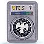 Russia 3 roubles Lunar Calendar Year of the Boar Pig PR70 PCGS silver coin 2007