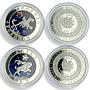 Armenia 100 dram x 12 Set Zodiac Signs Star-shaped Inserts silver coin 2007 - 08