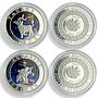 Armenia 100 dram x 12 Set Zodiac Signs Star-shaped Inserts silver coin 2007 - 08