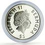 Bermuda 5 dollars Fitted Dinghy Racing 100th Anniversary Ships silver coin 2003