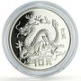 China 10 yuan Lunar Calendar Year of the Dragon proof silver coin 1988