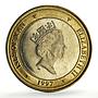 Isle of Man 2 pounds Three Racing Cars Automobiles Races bimetal coin 1997