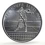 Cambodia 4 riels Barcelona Summer Olympic Games Tennis Player CuNi coin 1991